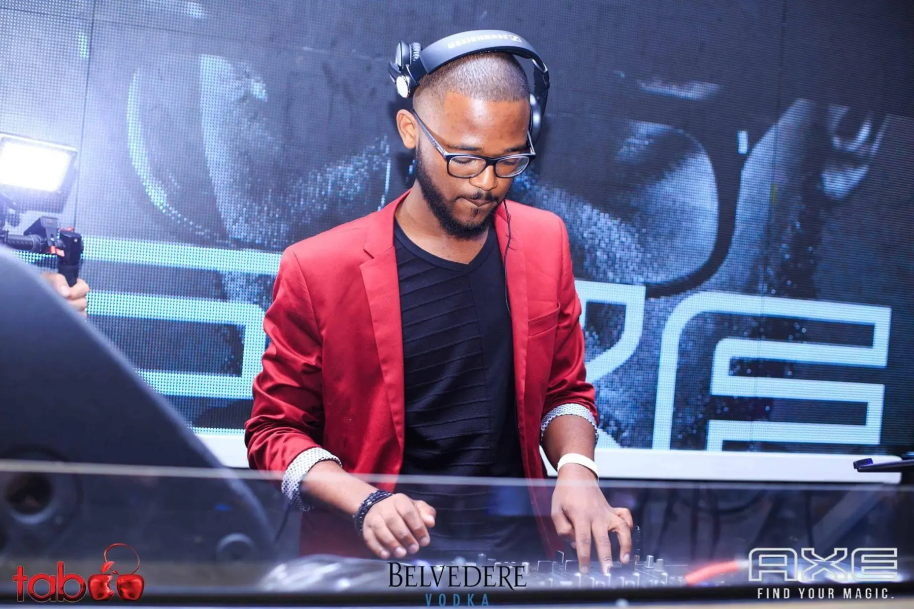 DJ Tumisong behind the decks